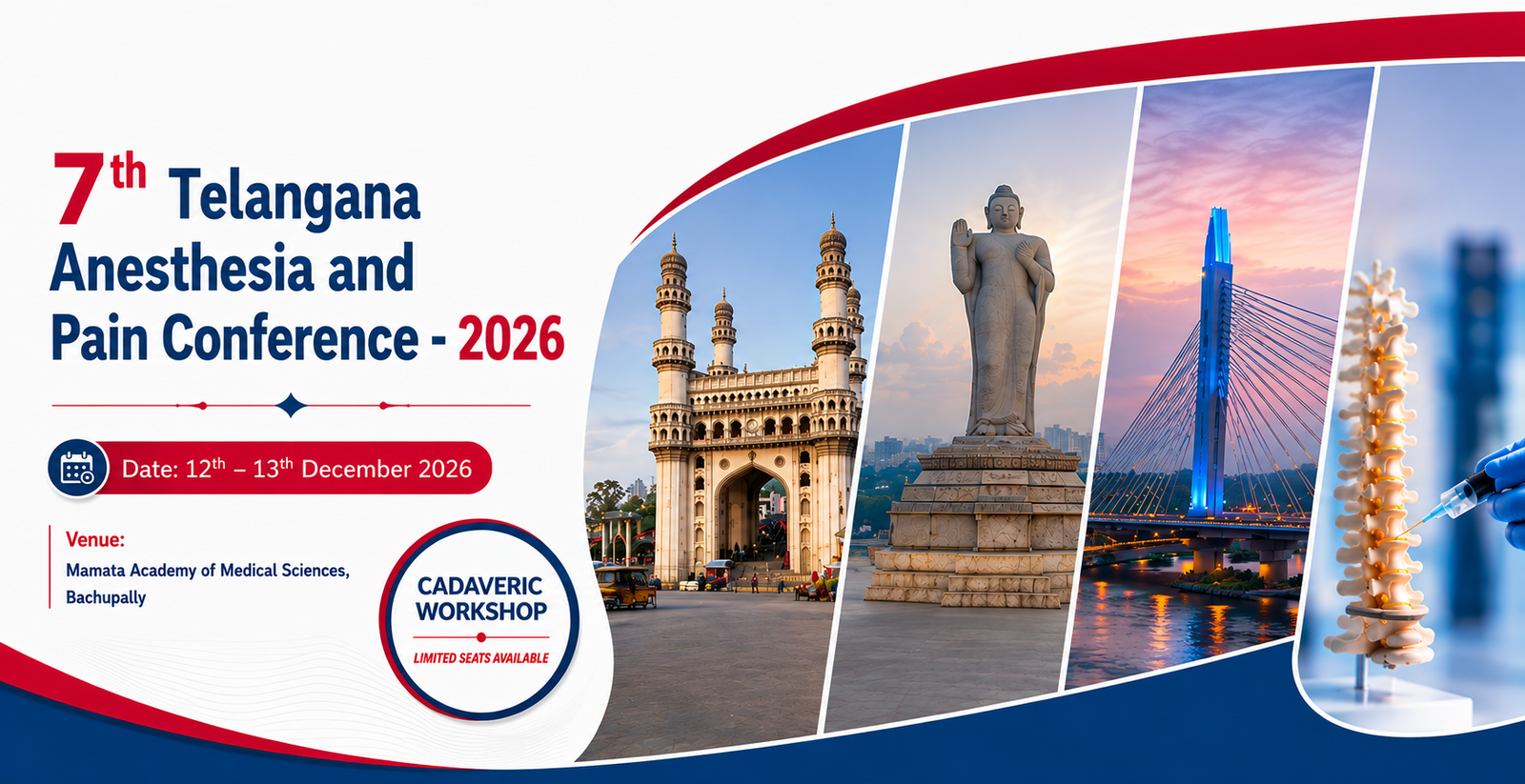 TMAP 2026 — 7th Telangana Anesthesia and Pain Conference, 12–13 December 2026, Mamata Academy of Medical Sciences, Bachupally